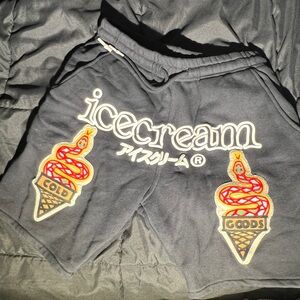 Ice Cream Mens Puff Print “Lemon” Shorts